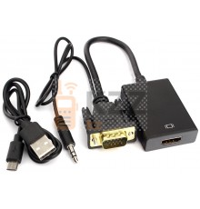 Адаптер конвертер VGA to HDMI AC001