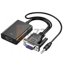 Адаптер конвертер VGA to HDMI HW-2216