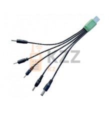 USB кабель с круглыми разъемами для зарядки 5IN1