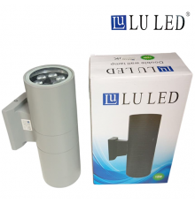 Фасадный светильник LU LED (серый) 12W 4000K 25.5 см (нейтральный белый)