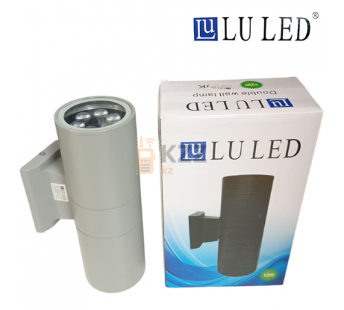 Фасадный светильник LU LED (серый) 12W 4000K 25.5 см (нейтральный белый)