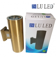 Фасадный светильник LU LED (золотистый) 24W 4000K 30 см (нейтральный белый)