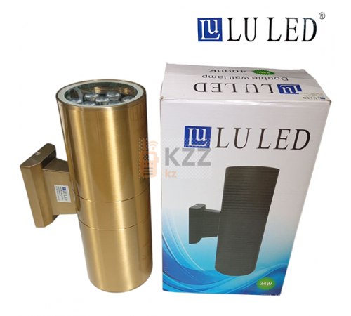 Фасадный светильник LU LED (золотистый) 24W 4000K 30 см (нейтральный белый)