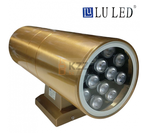Фасадный светильник LU LED (золотистый) 24W 4000K 30 см (нейтральный белый)