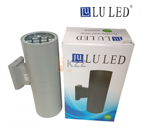 Фасадный светильник LU LED (серый) 24W 4000K 30 см (нейтральный белый)