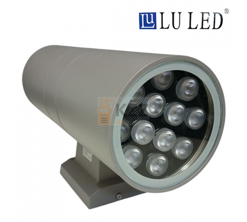 Фасадный светильник LU LED (серый) 24W 4000K 30 см (нейтральный белый)