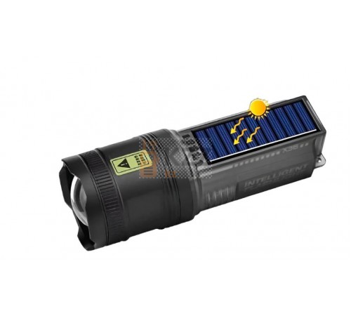 Фонарь ручной X39 солнечная батарея