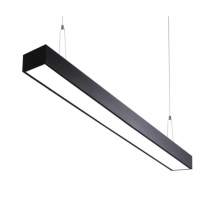 Линейный светильник подвесной черный LU LED 120см 70W