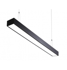 Линейный светильник подвесной черный LU LED 120см 70W