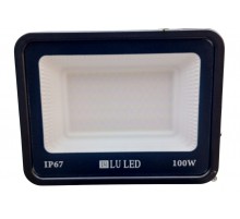 Светодиодный уличный прожектор LU LED Black 100W 6500K (холодный белый) IP67