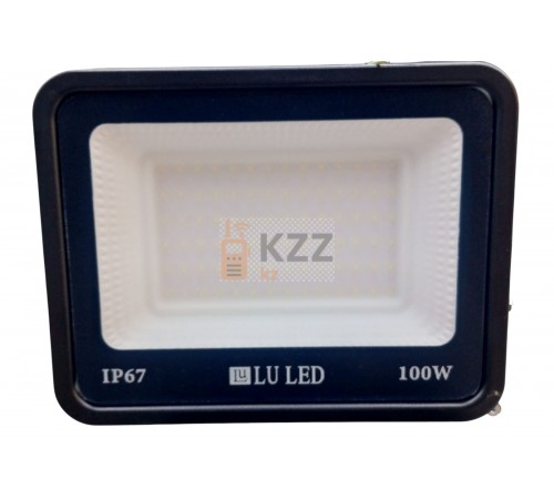 Светодиодный уличный прожектор LU LED Black 100W 6500K (холодный белый) IP67
