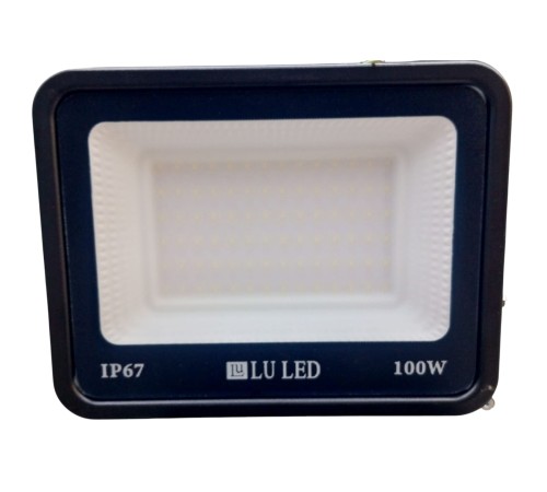 Светодиодный уличный прожектор LU LED Black 100W 6500K (холодный белый) IP67
