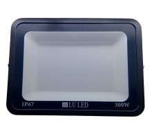 Светодиодный уличный прожектор LU LED Black 300W 6500K (холодный белый) IP67