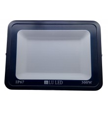 Светодиодный уличный прожектор LU LED Black 300W 6500K (холодный белый) IP67