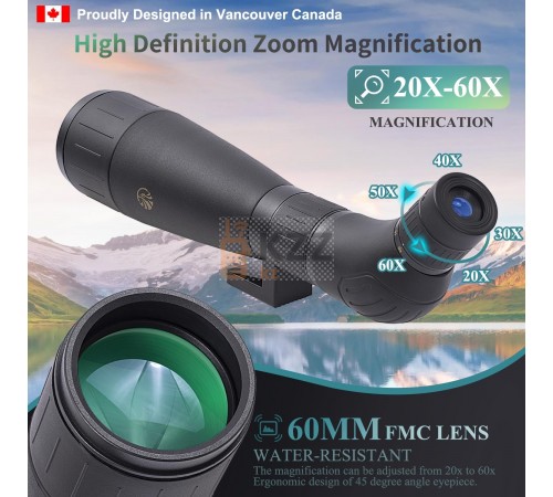 Монокуляр телескоп Fetch Falcon ED20-60x60 Монокуляр телескоп Fetch Falcon ED20-60x60