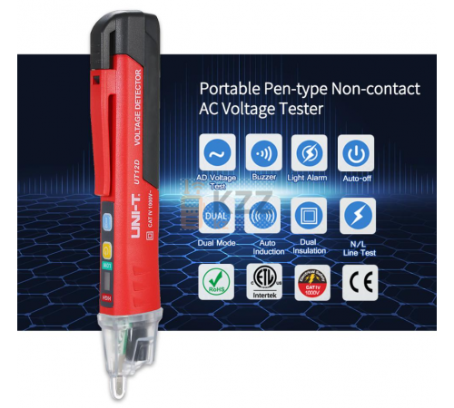 Тестер напряжения UNI-T UT12D Тестер напряжения UNI-T UT12D