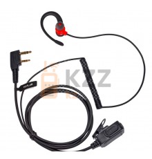 K004 Red / Наушники (гарнитура) для рации Baofeng, Kenwood