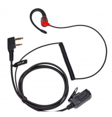 K004 Red / Наушники (гарнитура) для рации Baofeng, Kenwood