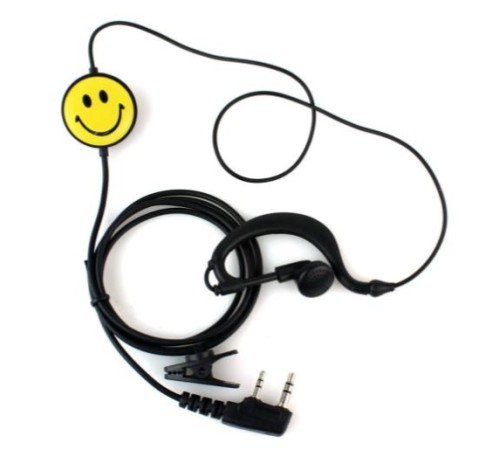 K002 / Гарнитура для раций Kenwood, Baofeng, Anytone "Смайлик"