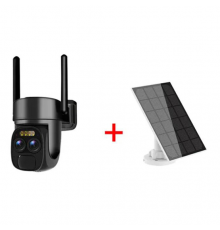 IP WIFI камера IPSmart PTZ 10X солнечная батарея