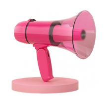 Громкоговоритель ручной Sast K5 pink рупор / мегафон