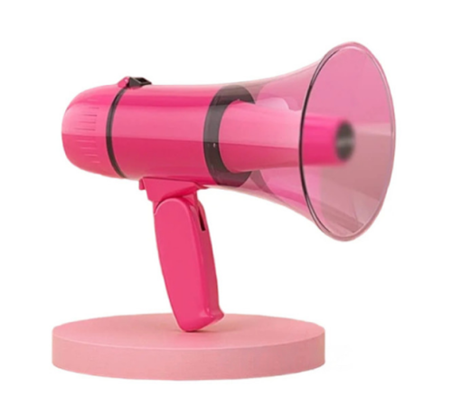 Громкоговоритель ручной Sast K5 pink рупор / мегафон