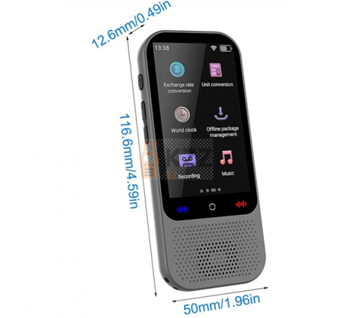 Портативный аудио переводчик S80 Pro с поддержкой казахского языка Портативный аудио переводчик S80 Pro с поддержкой казахского языка