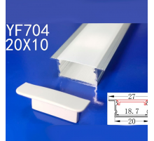 Теневой потолочный профиль YF704 20х10мм.